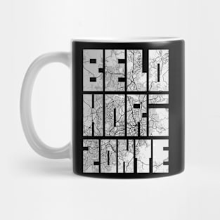 Belo Horizonte, Maharashtra, Brazil City Map Typography - Light Mug